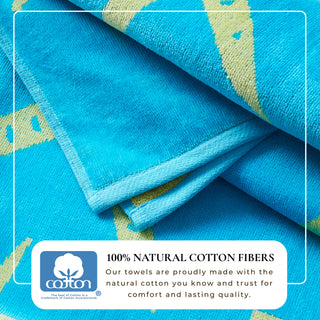 2 Pack 100% Cotton Printed Beach Towel