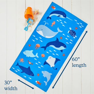 Premium Ultra Soft 100% Cotton Printed Beach Towel for Kids