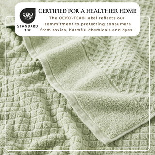 Ultra-Soft 100% Cotton Diamond Waffle Bath Towels