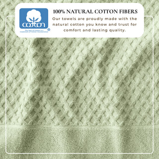 Ultra-Soft 100% Cotton Diamond Waffle Bath Towels