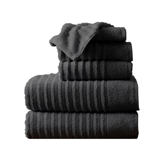 Premium Cotton Ribbed Towel Set