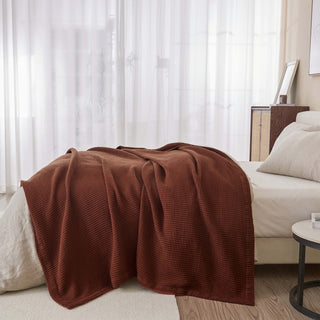 100% Cotton Waffle Weave Blanket