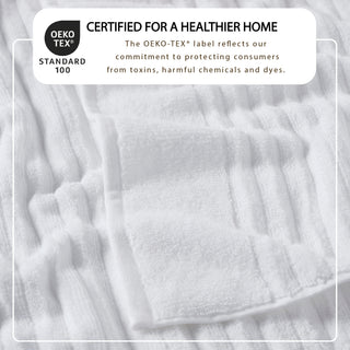 Premium Cotton Ribbed Towel Set