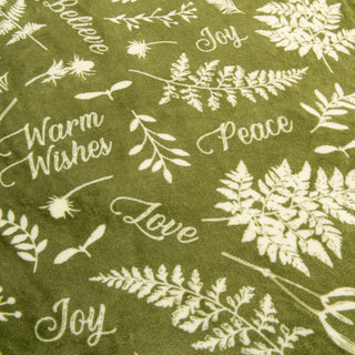 Velvet Plush Sherpa Warm and Cozy Holiday Prints