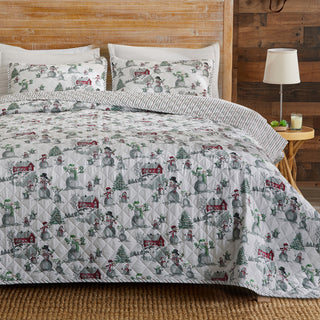 3 Piece Holiday Printed Quilt - Alfie Collection