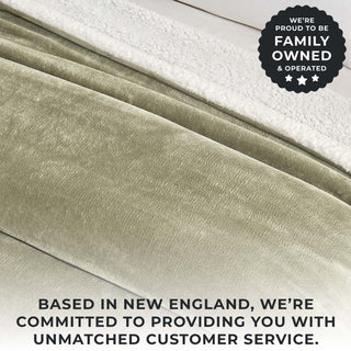 Cozy Plush Velvet & Sherpa Reversible Throw Blanket