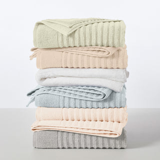 Premium Cotton Ribbed Towel Set