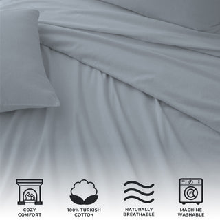 Premium Turkish Cotton Heavyweight Flannel Sheet Set