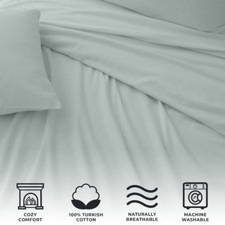 Premium Turkish Cotton Heavyweight Flannel Sheet Set