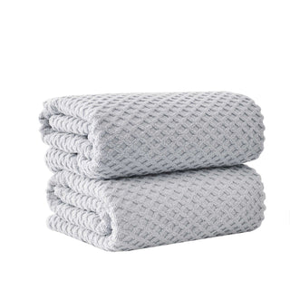 Ultra-Soft 100% Cotton Diamond Waffle Bath Towels