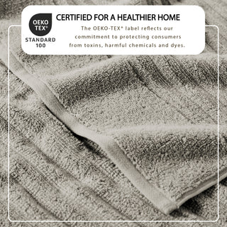 Premium Cotton Ribbed Towel Set