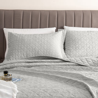 3-Piece Textured Quilt Set - Emeline Collection