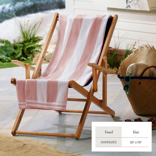 Premium 100% Cotton Cabana Stripe Beach Towels
