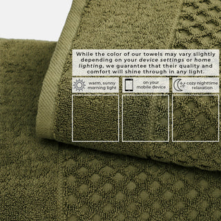 Ultra-Soft 100% Cotton Diamond Waffle Bath Towels