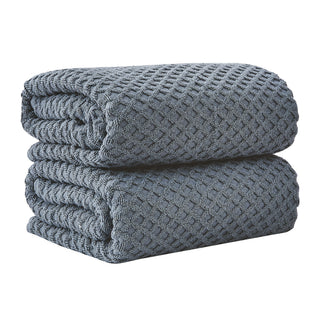 Ultra-Soft 100% Cotton Diamond Waffle Bath Towels