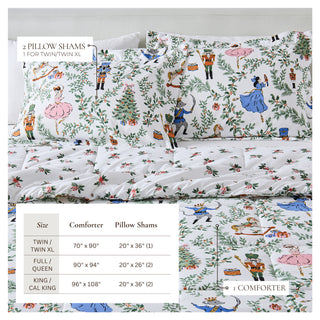 Christmas Down Alternative Comforter and Sham Set