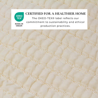 Detailed Channel Stitch Microfiber All-Season Quilt Set With Shams