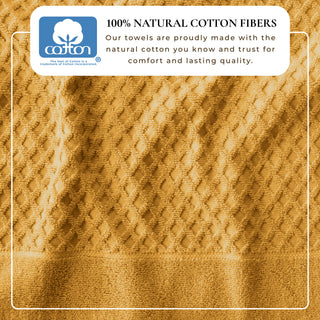 Ultra-Soft 100% Cotton Diamond Waffle Bath Towels
