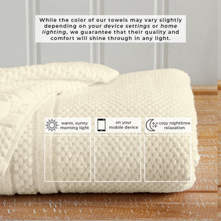 100% Cotton Checkered Bath Towel Set