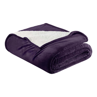 Ultra-Soft Velvet Plush Reversible Sherpa Blanket
