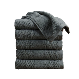 100% Cotton Textured Woven Bath Towel Set