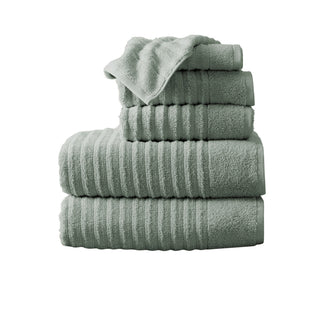 Premium Cotton Ribbed Towel Set