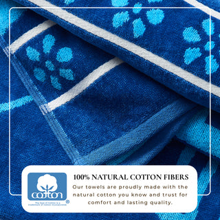 2 Pack 100% Cotton Printed Beach Towel