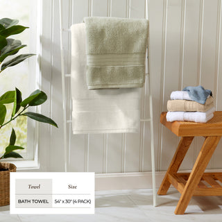 100% Cotton Plush Bath Towel Set