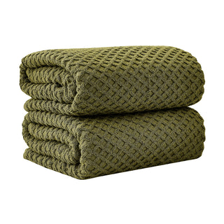 Ultra-Soft 100% Cotton Diamond Waffle Bath Towels
