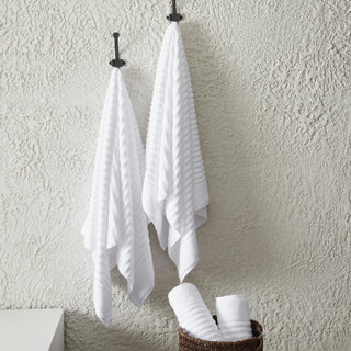 Premium Cotton Ribbed Towel Set