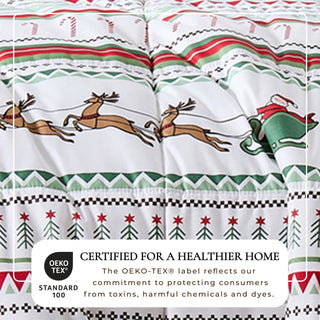 Christmas Down Alternative Comforter and Sham Set