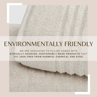 Premium Cotton Ribbed Towel Set