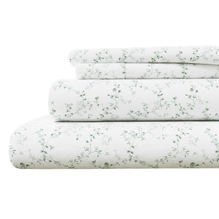 Turkish Cotton Winter Floral Printed Flannel Sheet Set