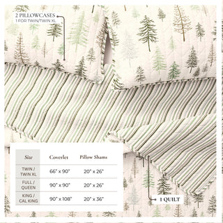 Rustic Lodge Quilt Set With Shams