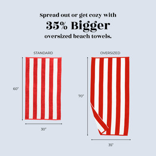 Premium 100% Cotton Velour Beach Towels