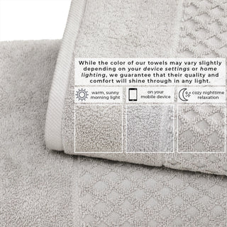 Ultra-Soft 100% Cotton Diamond Waffle Bath Towels