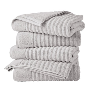 Premium Cotton Ribbed Towel Set