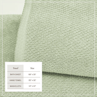 100% Cotton Absorbent & Quick-Dry Looped Bath Towels
