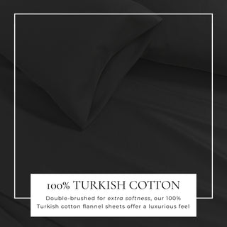Premium Turkish Cotton Flannel Sheet Set