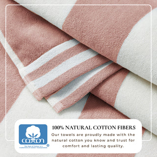 Premium 100% Cotton Cabana Stripe Beach Towels