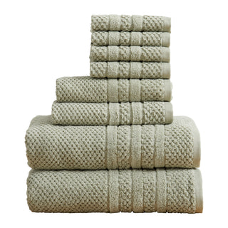 100% Cotton Checkered Bath Towel Set
