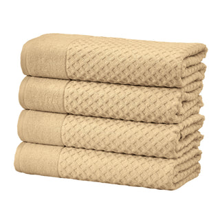 Ultra-Soft 100% Cotton Diamond Waffle Bath Towels