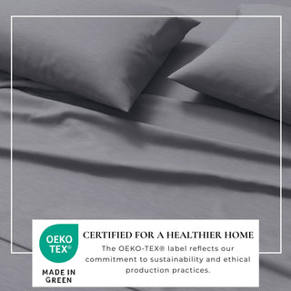Ultra-Soft Cotton Heathered Melange Jersey Knit Sheet Set