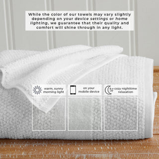 100% Cotton Textured Woven Bath Towel Set