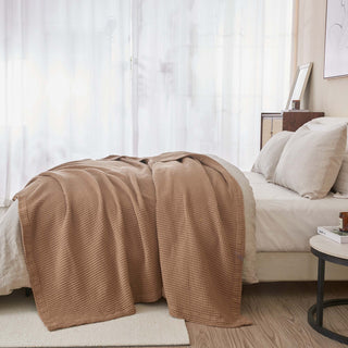 100% Cotton Waffle Weave Blanket