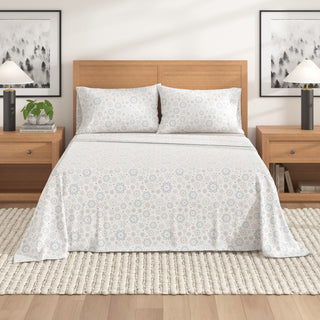 Premium Turkish Cotton Lodge Printed Flannel Sheet Set