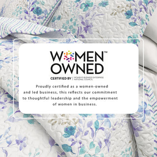 Reversible Floral Quilt Set With Shams