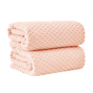 Ultra-Soft 100% Cotton Diamond Waffle Bath Towels