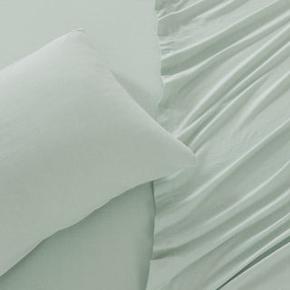 Ultra-Soft Cotton Heathered Melange Jersey Knit Sheet Set