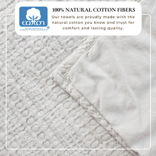 100% Cotton Garment Washed Honeycomb Waffle Quilt and Sham Set